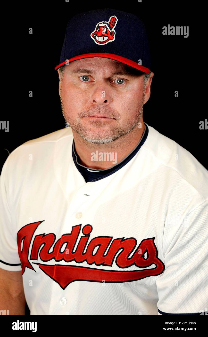 Cleveland Indians Jason Giambi (25) at media photo day on February 19, 2013  during spring training in Goodyear, AZ.(AP Photo/Chris Bernacchi Stock  Photo - Alamy