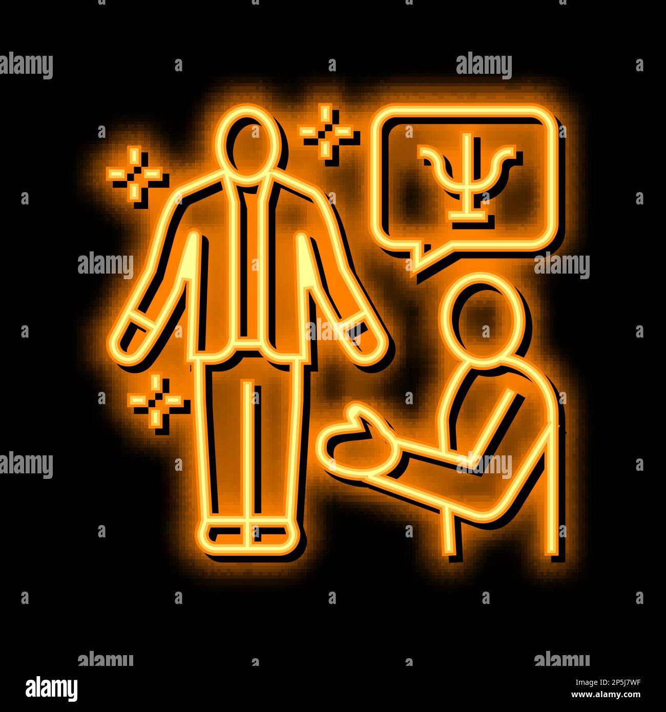 coach life career neon glow icon illustration Stock Vector Image & Art ...