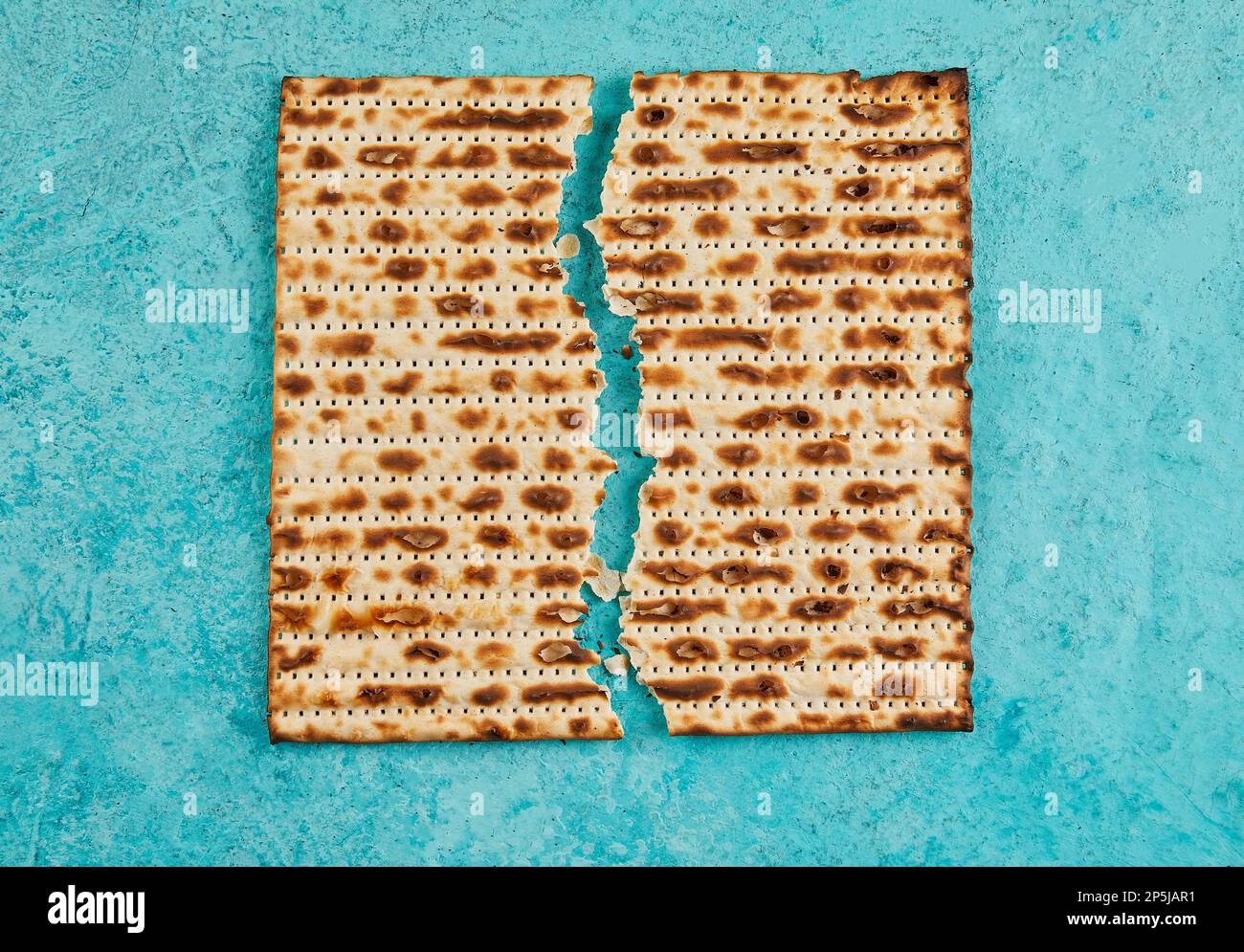 Pesach celebration concept Jewish holiday Pesach. Matzah square