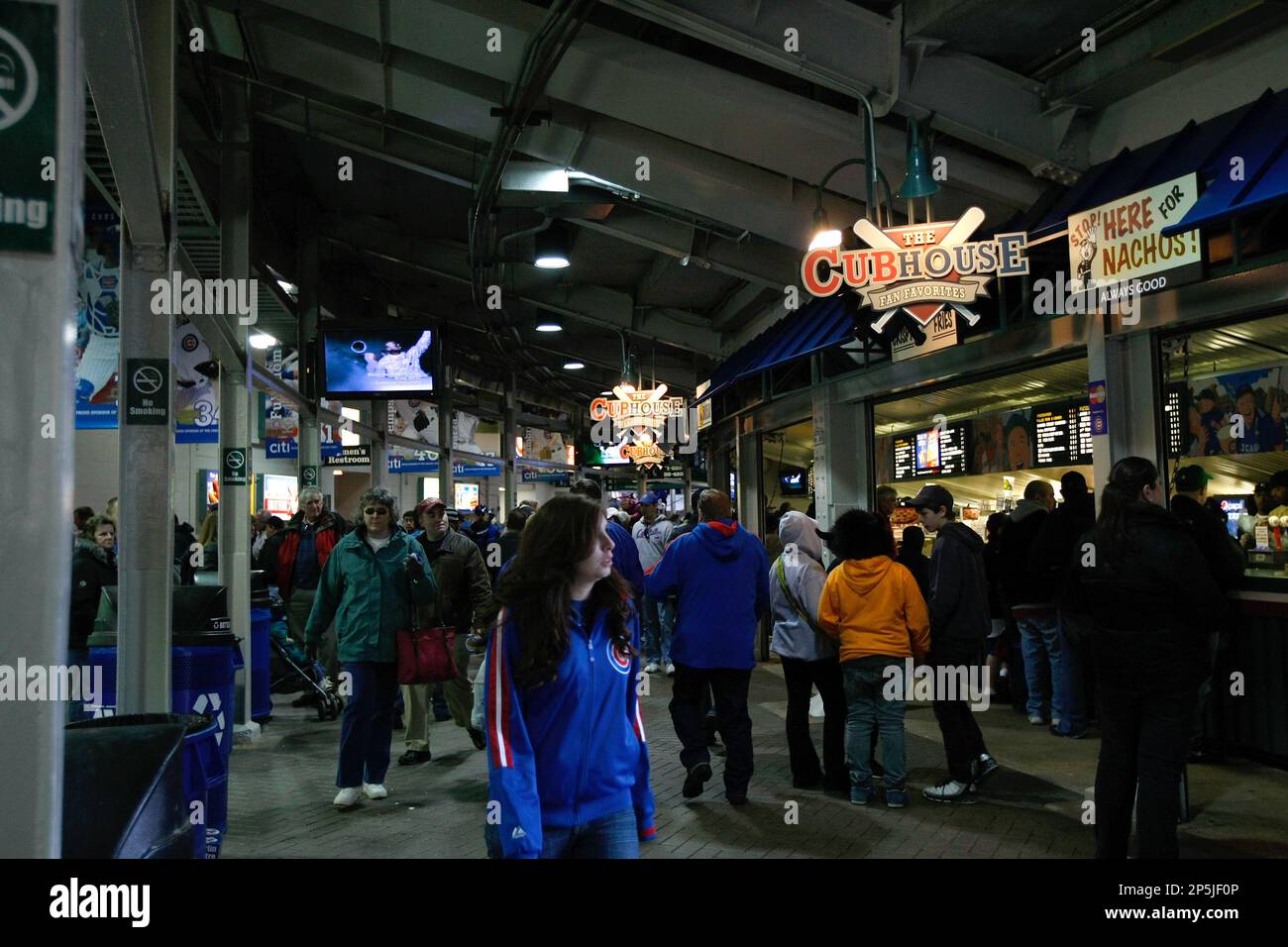 A general view of the main concourse at Wrigley Field as