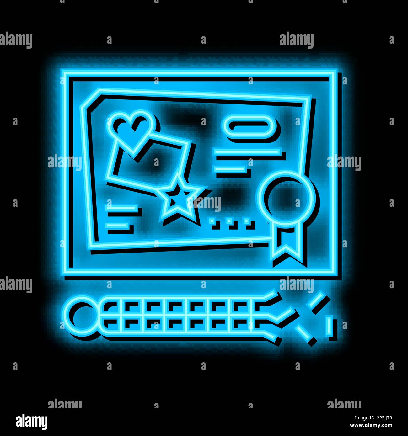 craft toys neon glow icon illustration Stock Vector Image & Art - Alamy