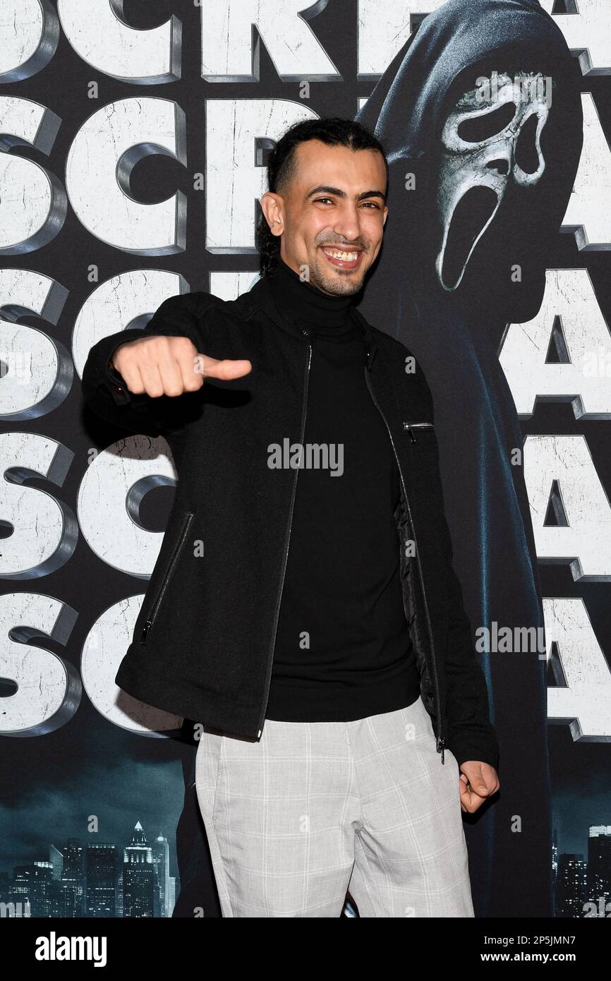 Rahim Mohamed New York, NY on March 6, 2023. Ocky (Rahim Mohamed) attends the Scream