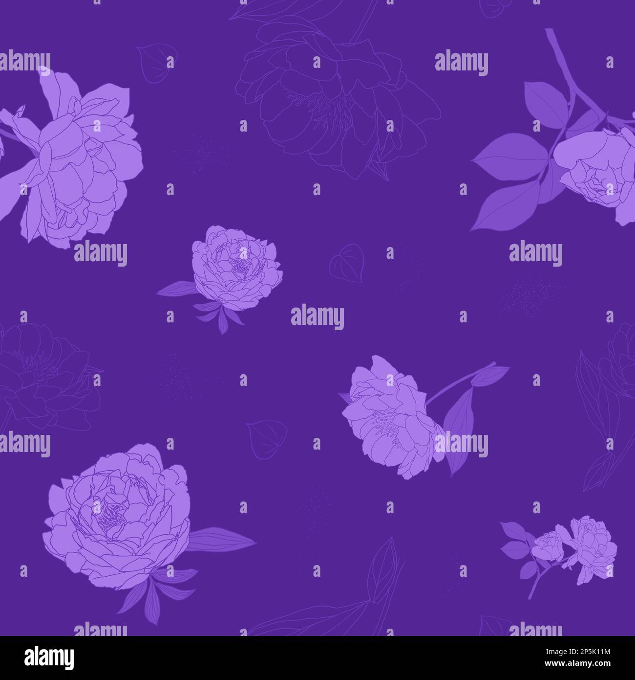 Floral seamless pattern elegant boho hand drawn style vector Stock Vector