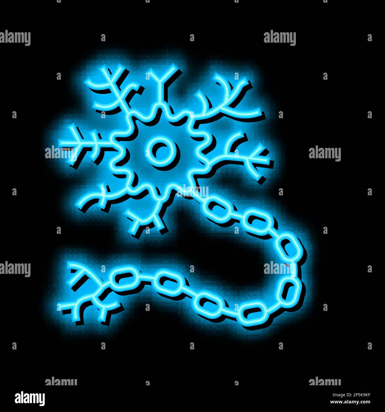 neuron human neon glow icon illustration Stock Vector Image & Art - Alamy