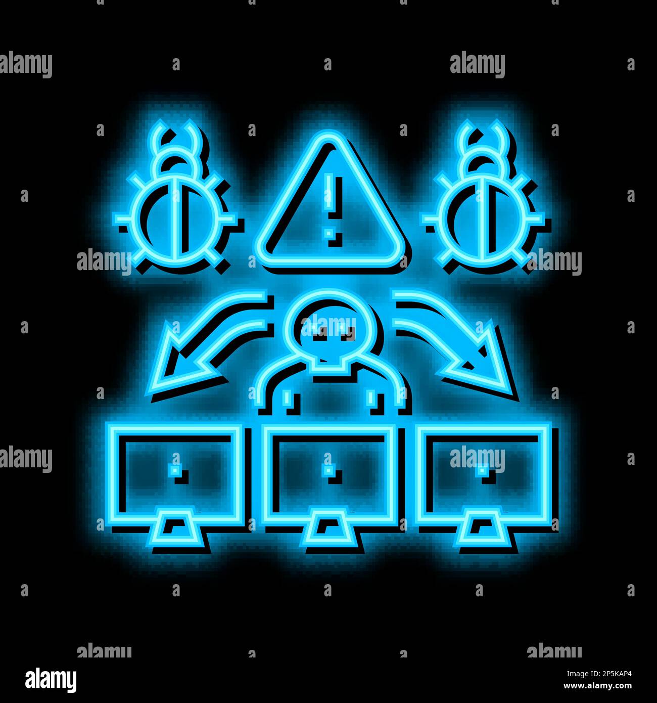 insider threats neon glow icon illustration Stock Vector Image & Art ...
