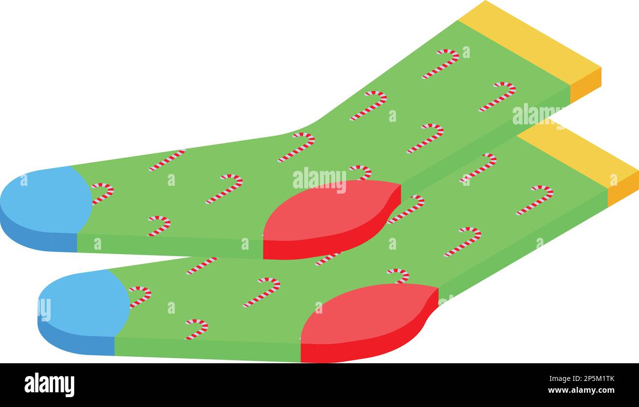 White socks icon isometric hi-res stock photography and images - Alamy