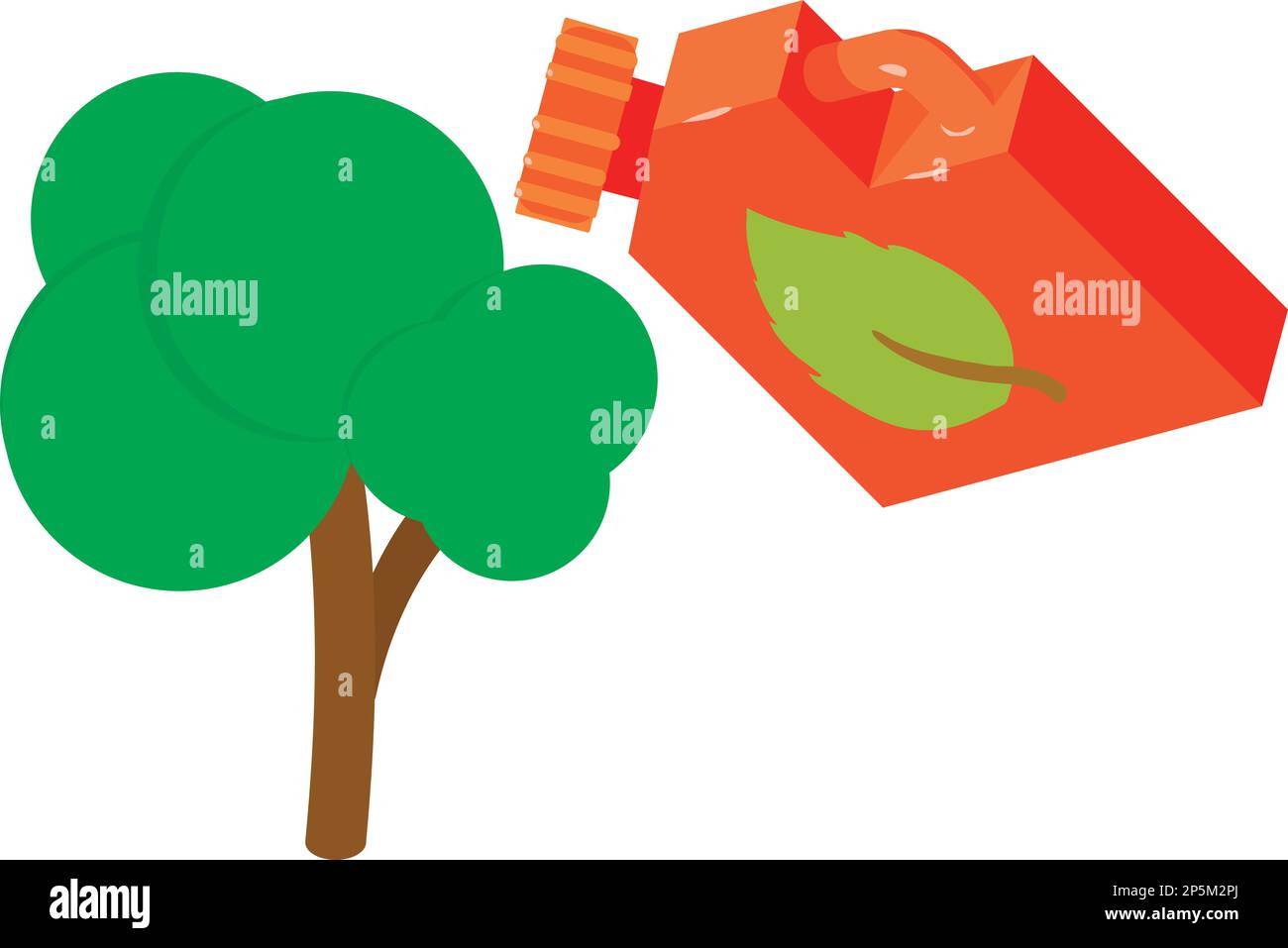 Eco fuel icon isometric vector. Eco fuel canister with leaf image and