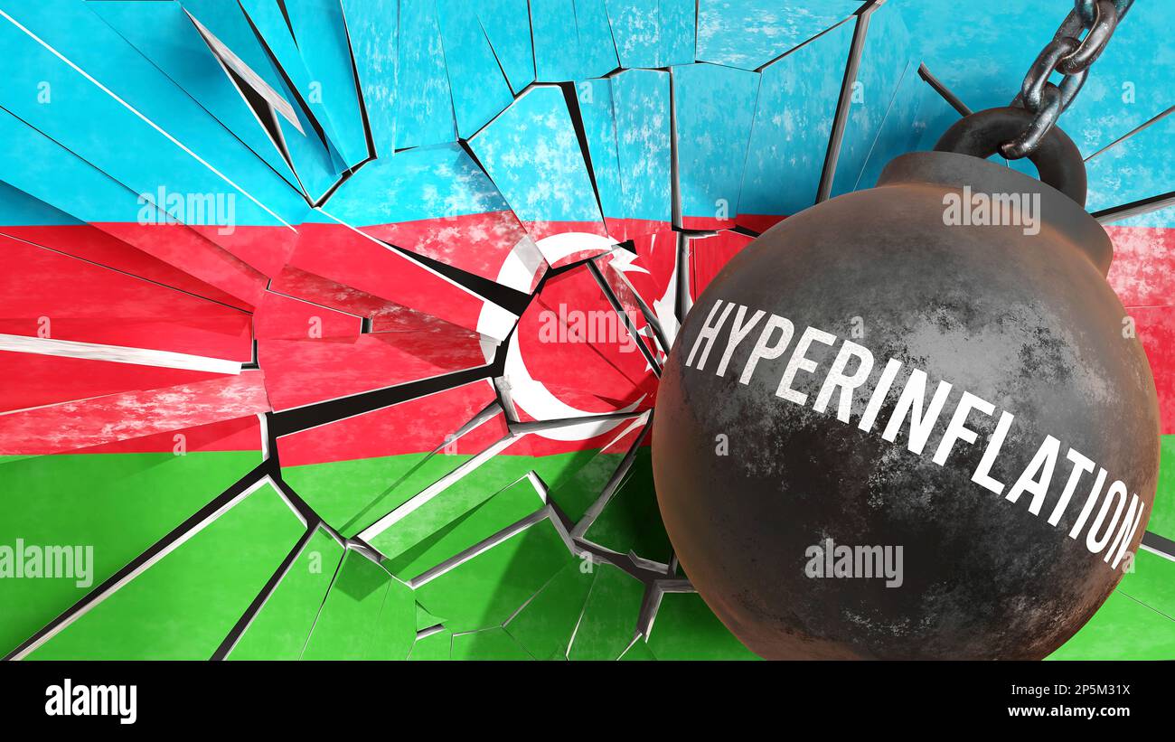 Hyperinflation and Azerbaijan, destroying economy and ruining the nation. Hyperinflation