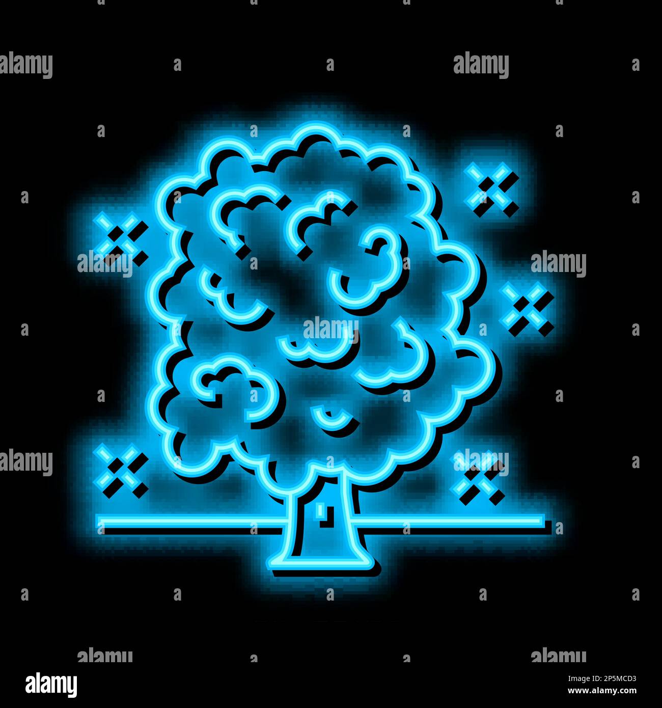 tree care services neon glow icon illustration Stock Vector Image & Art