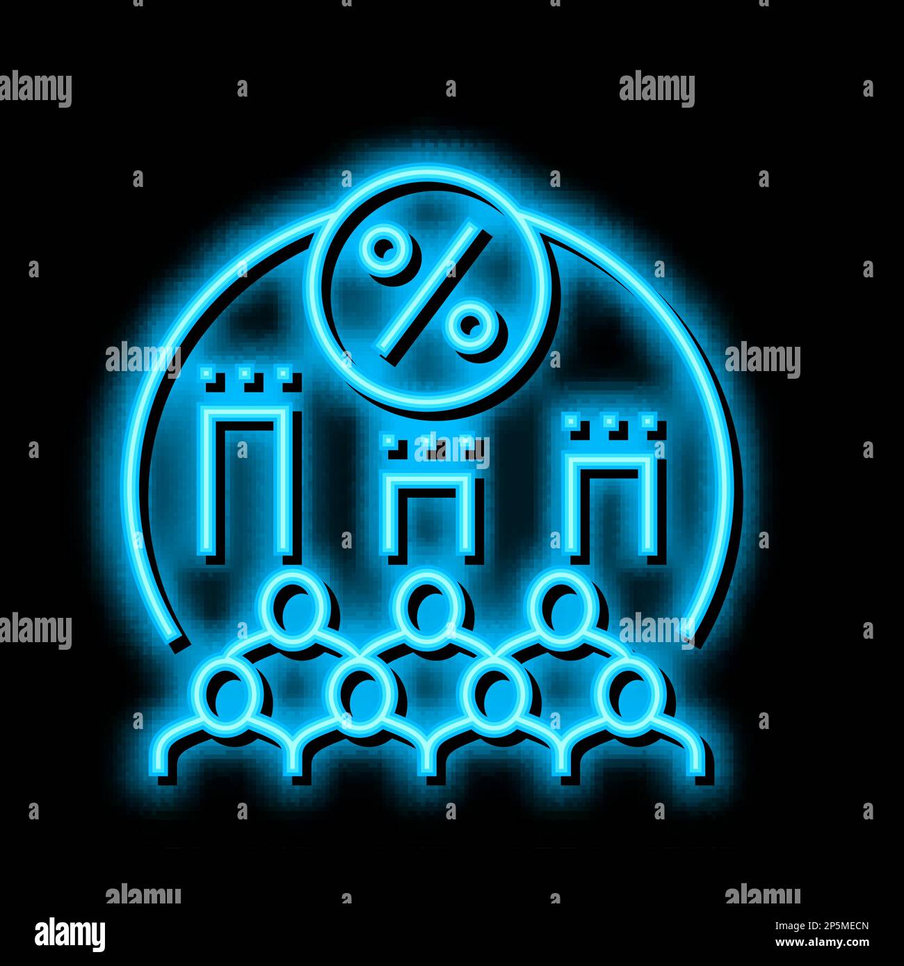 parliament voting neon glow icon illustration Stock Vector Image & Art ...