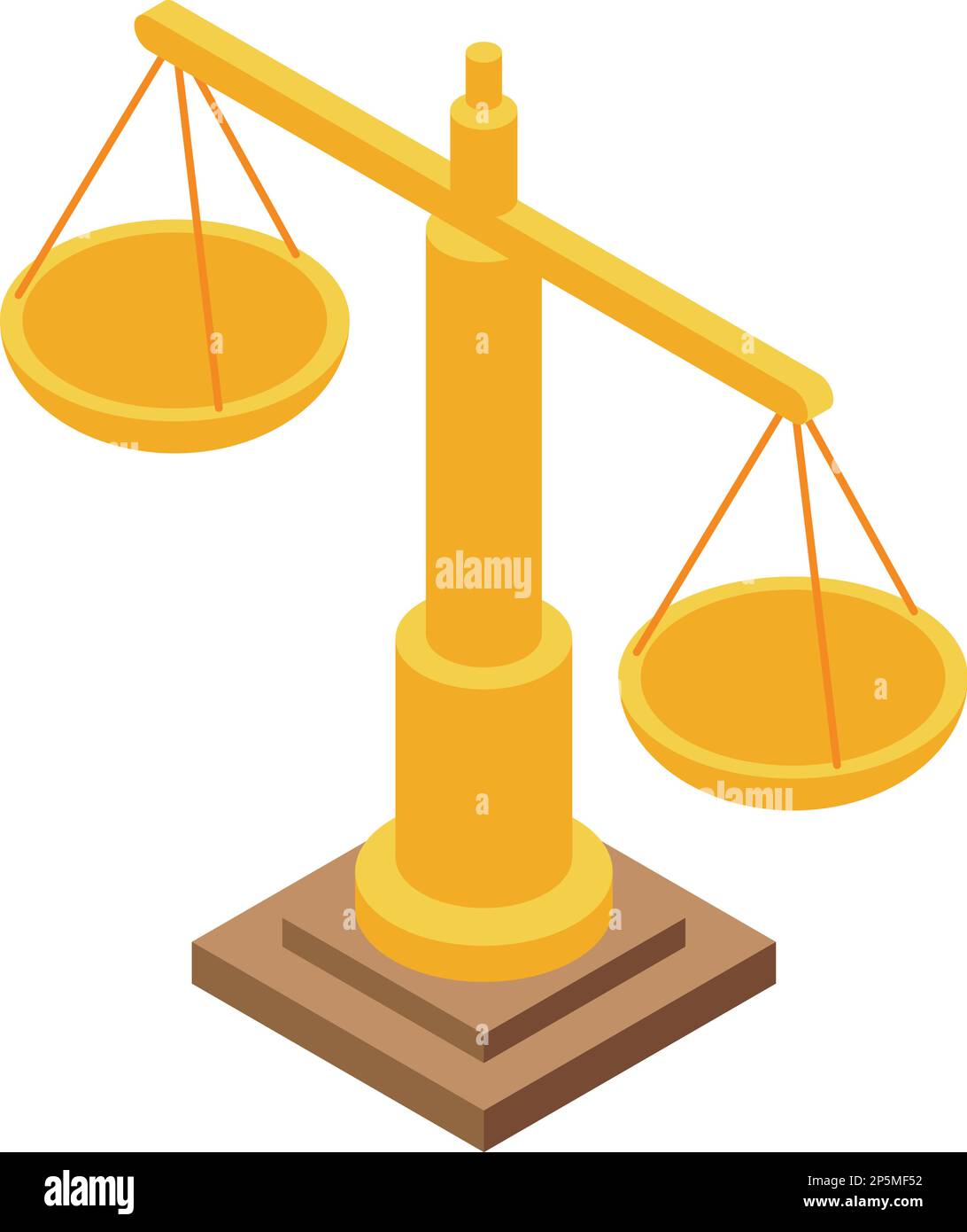 Judge scales icon isometric vector. Ancient greek. Rome history Stock