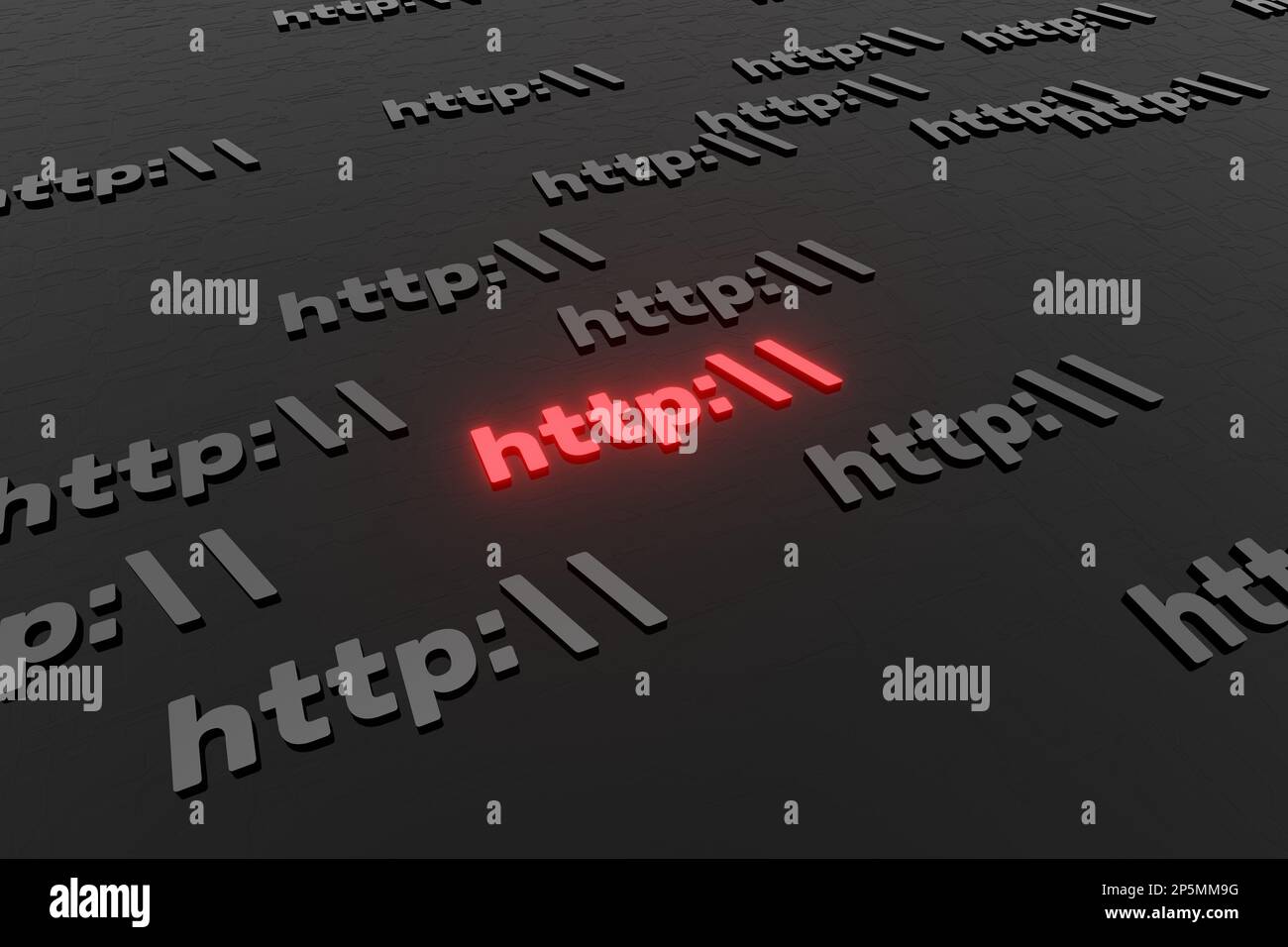 Http symbol sign on black background 3d render. Hypertext transfer ...