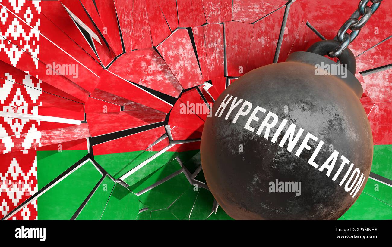 Belarus and Hyperinflation that destroys the country and wrecks the economy. Hyperinflation as a