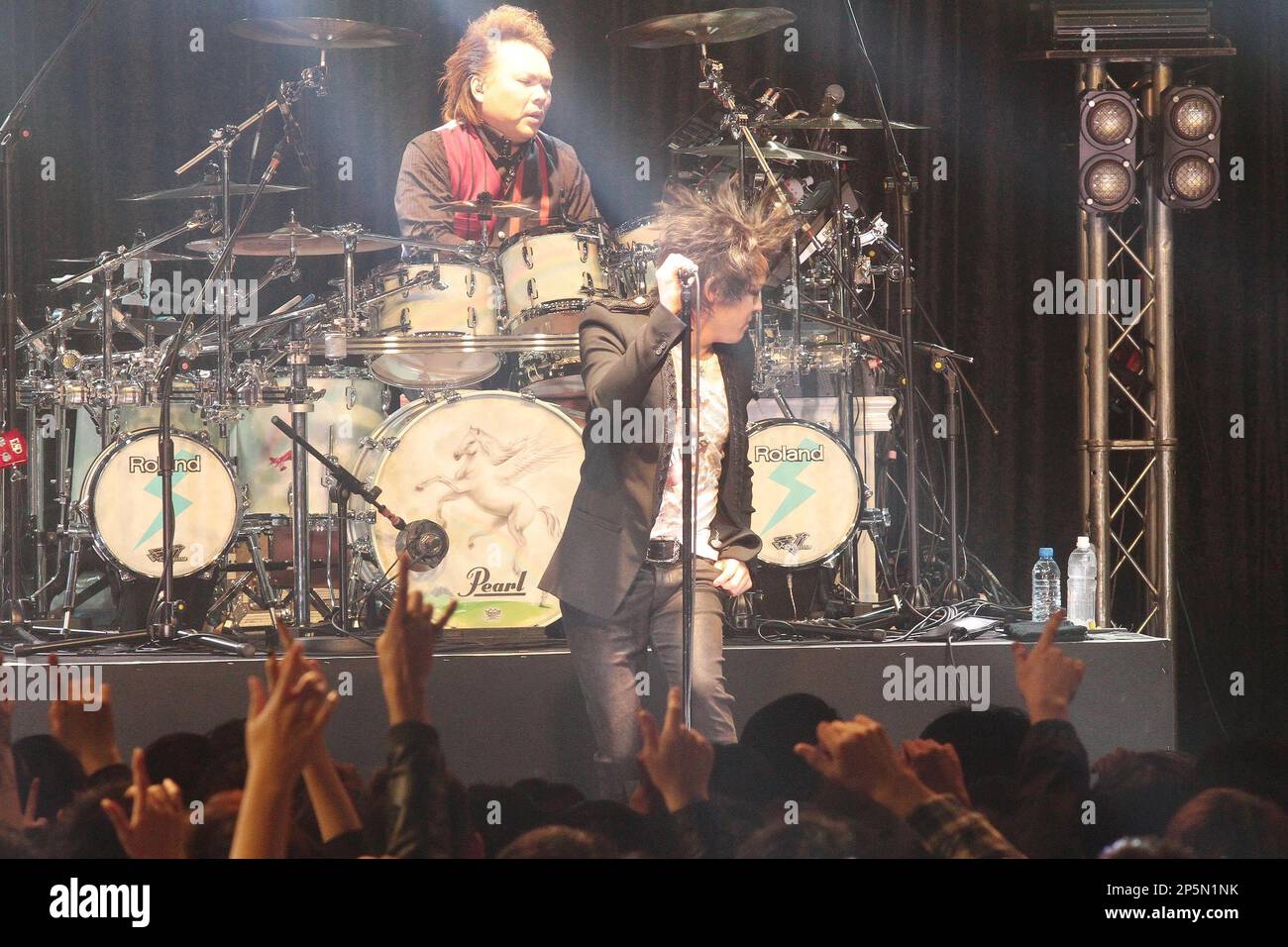 Japanese hard rock band LUNA SEA held a concert in Taipei, Taiwan, China on Sunday January 27, 2013. (TopPhoto via AP Images) Stock Photo