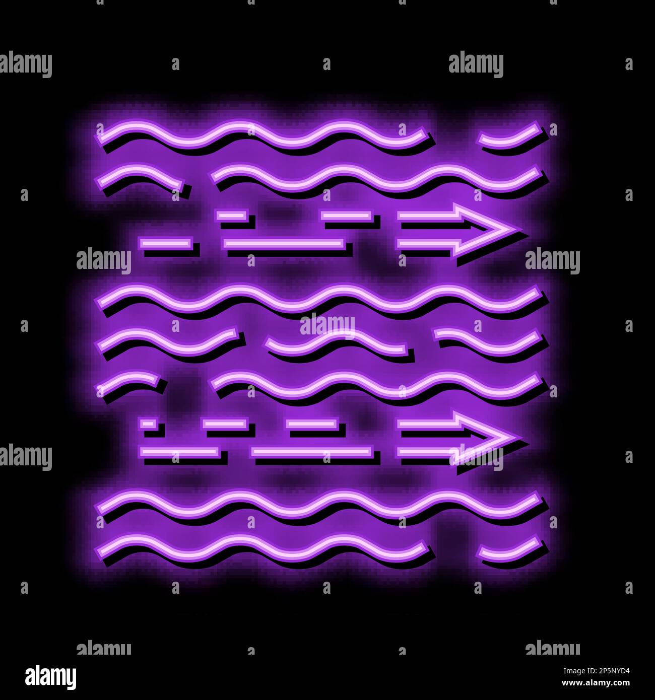 airflow clean neon glow icon illustration Stock Vector Image & Art - Alamy