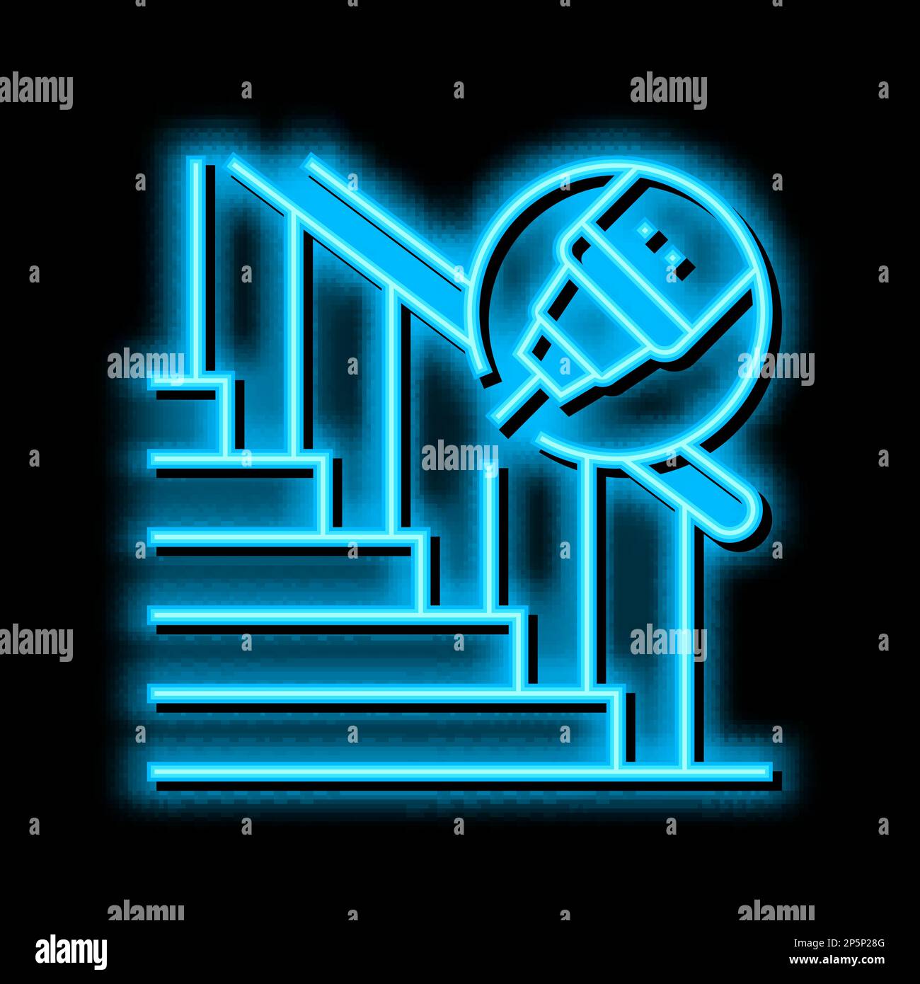 handrail repair neon glow icon illustration Stock Vector Image & Art ...