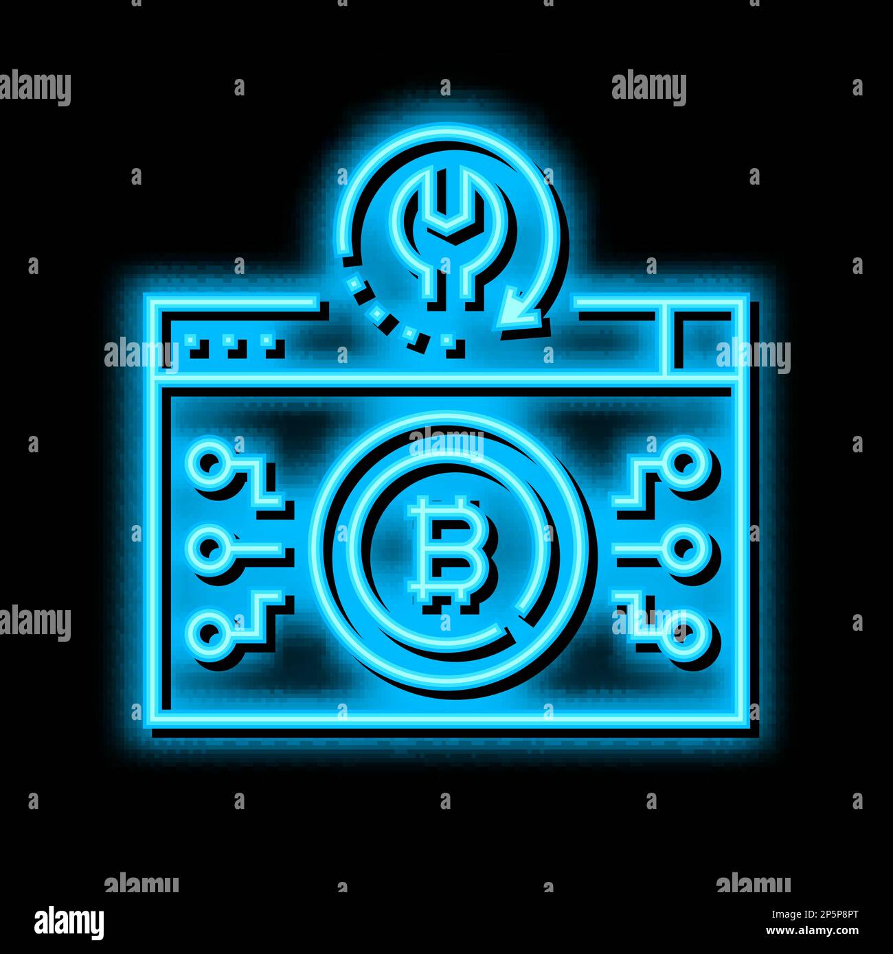 bitcoin recovery services neon glow icon illustration Stock Vector Image &  Art - Alamy