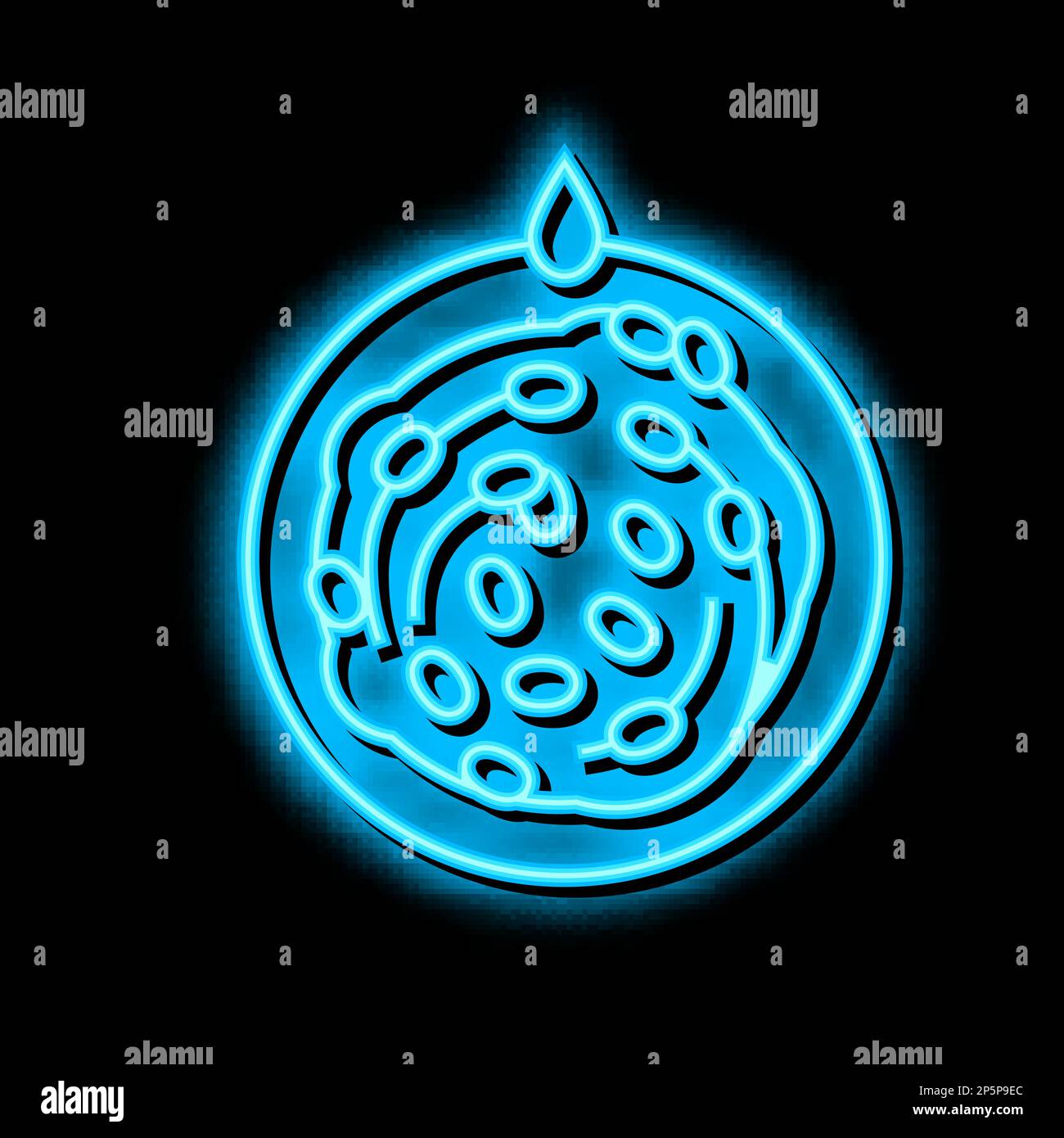 washing silkworm cocoon neon glow icon illustration Stock Vector Image ...
