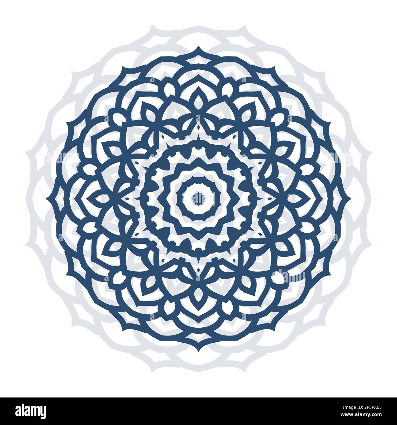 Luxury Ornamental Mandala, Floral Mandala Design, Illustration Background Template Stock Vector