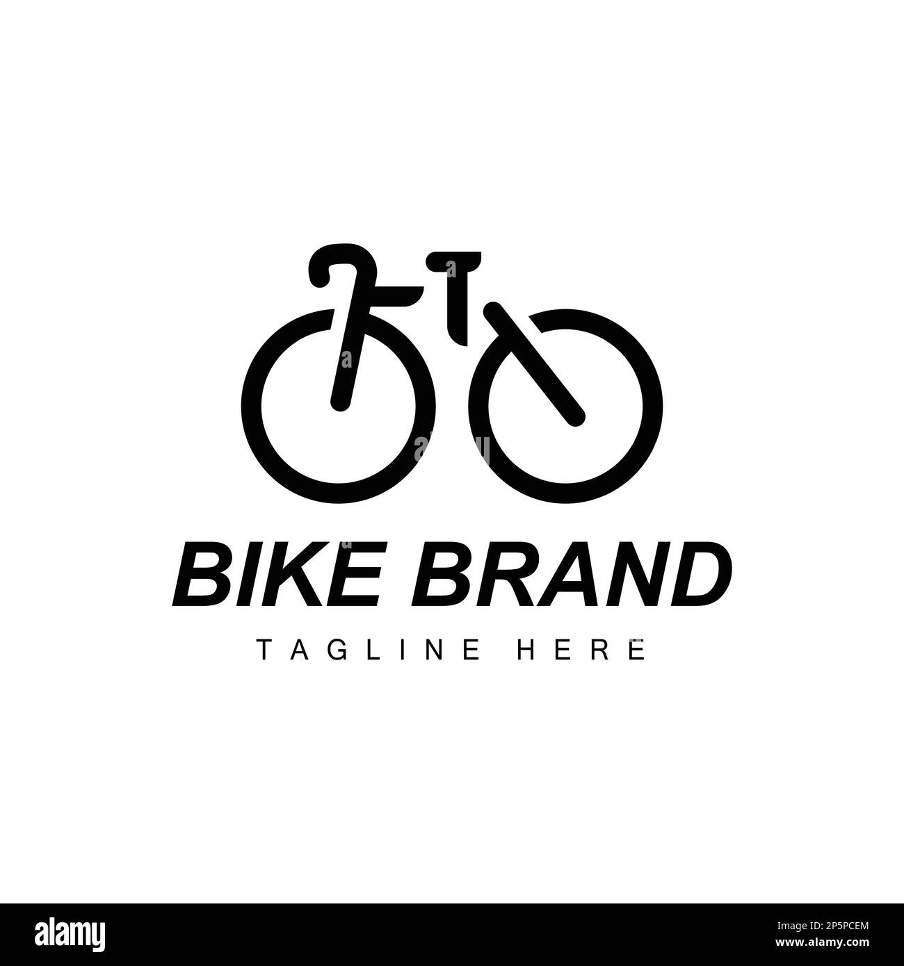 Bicycle Logo, Vehicle Vector, Bicycle Silhouette Icon, Simple Design