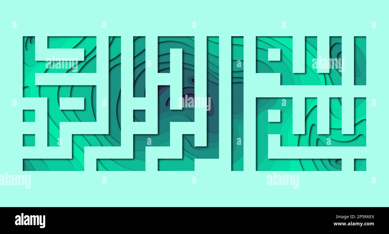 paper out kufic style Stock Vector