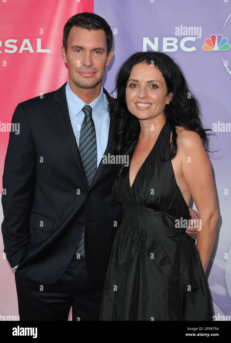 BEVERLY HILLS, CA - JULY 30: Actor Jeff Lewis and Jenni Pulos arrive at ...