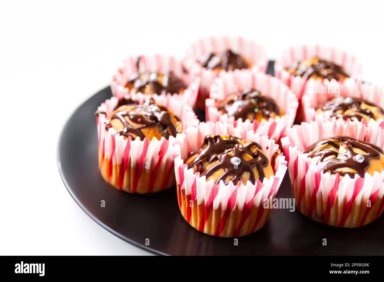 Two chocolate chip muffins hi-res stock photography and images - Alamy