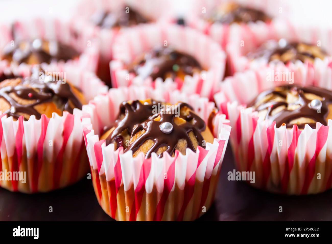 Two chocolate chip muffins hi-res stock photography and images - Alamy