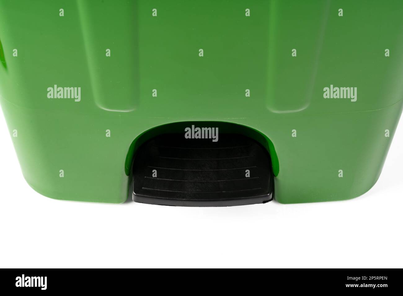 Foot pedal waste bin isolated on white Stock Photo Alamy