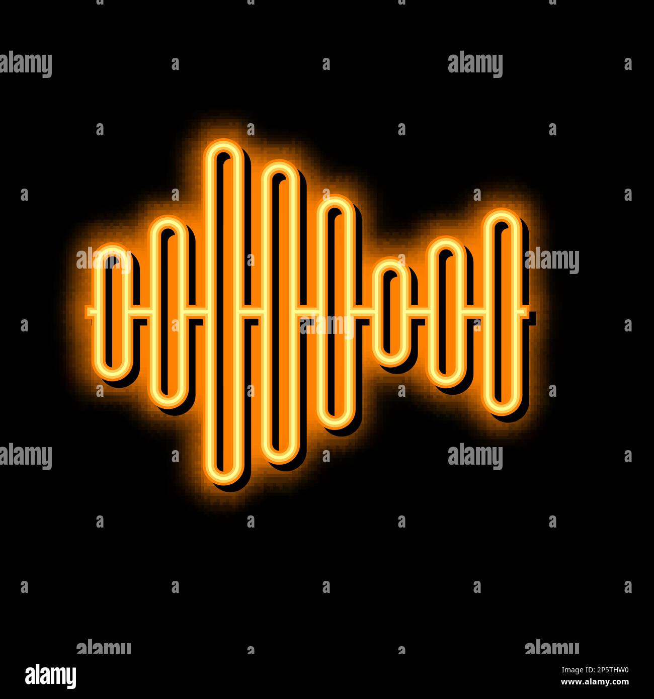 sound equalizer neon glow icon illustration Stock Vector Image & Art ...