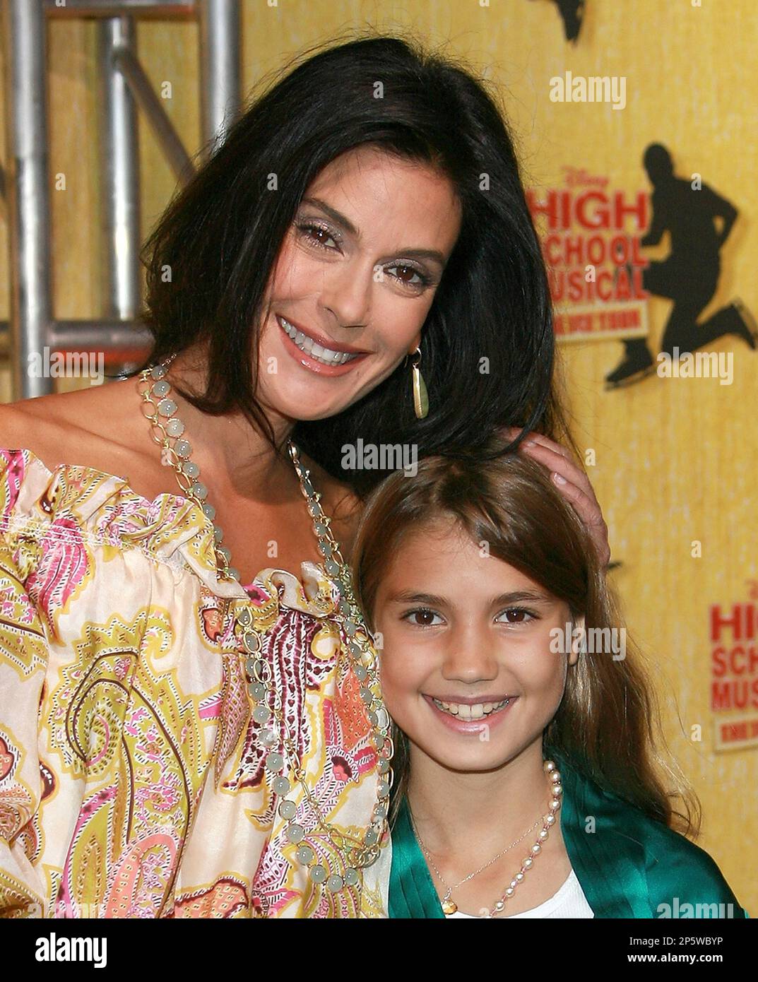 Actress Teri Hatcher and her daughter Emerson arrive at High School