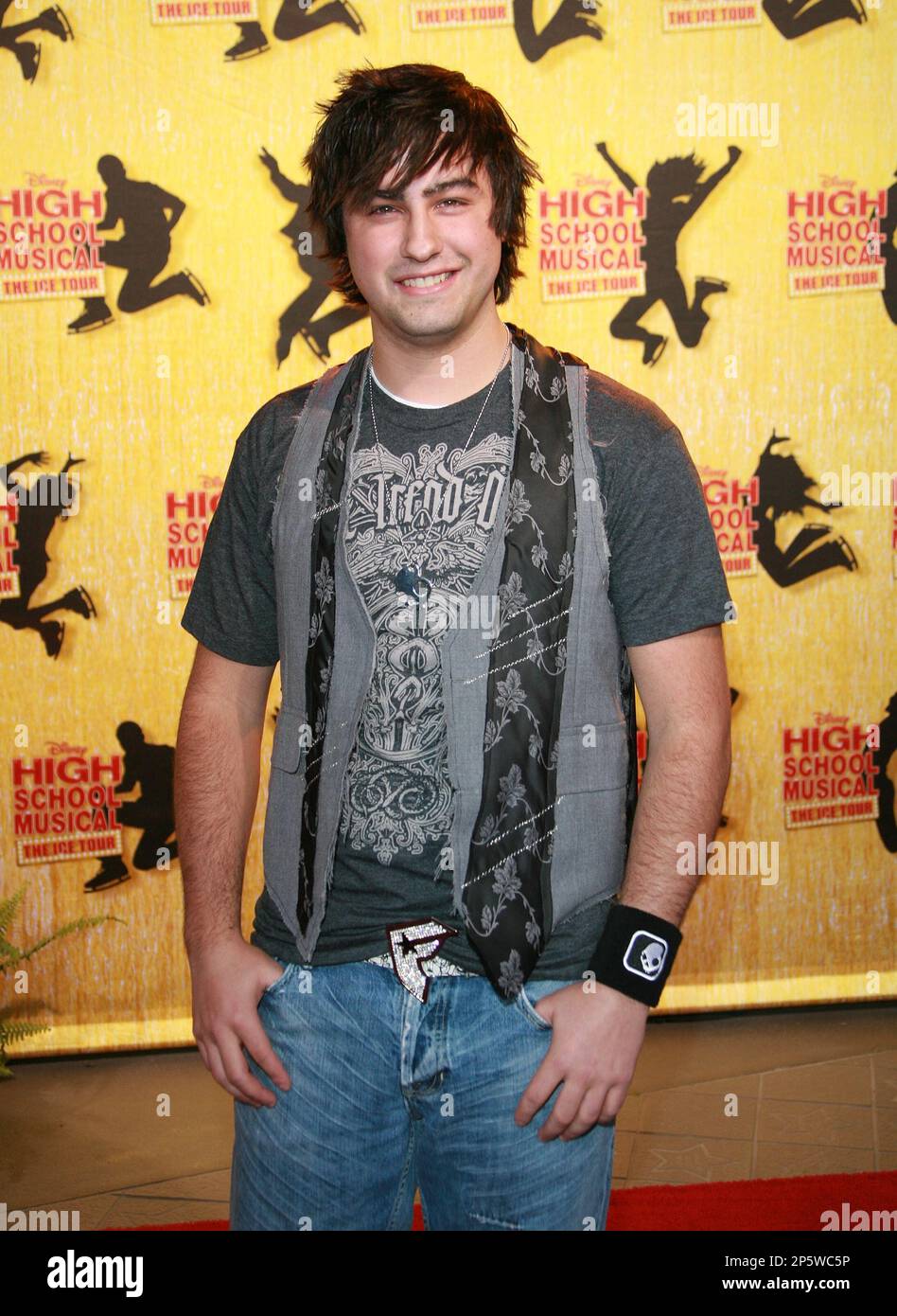 Ryne Sanborn arrives at High School Musical The Ice Tour at The