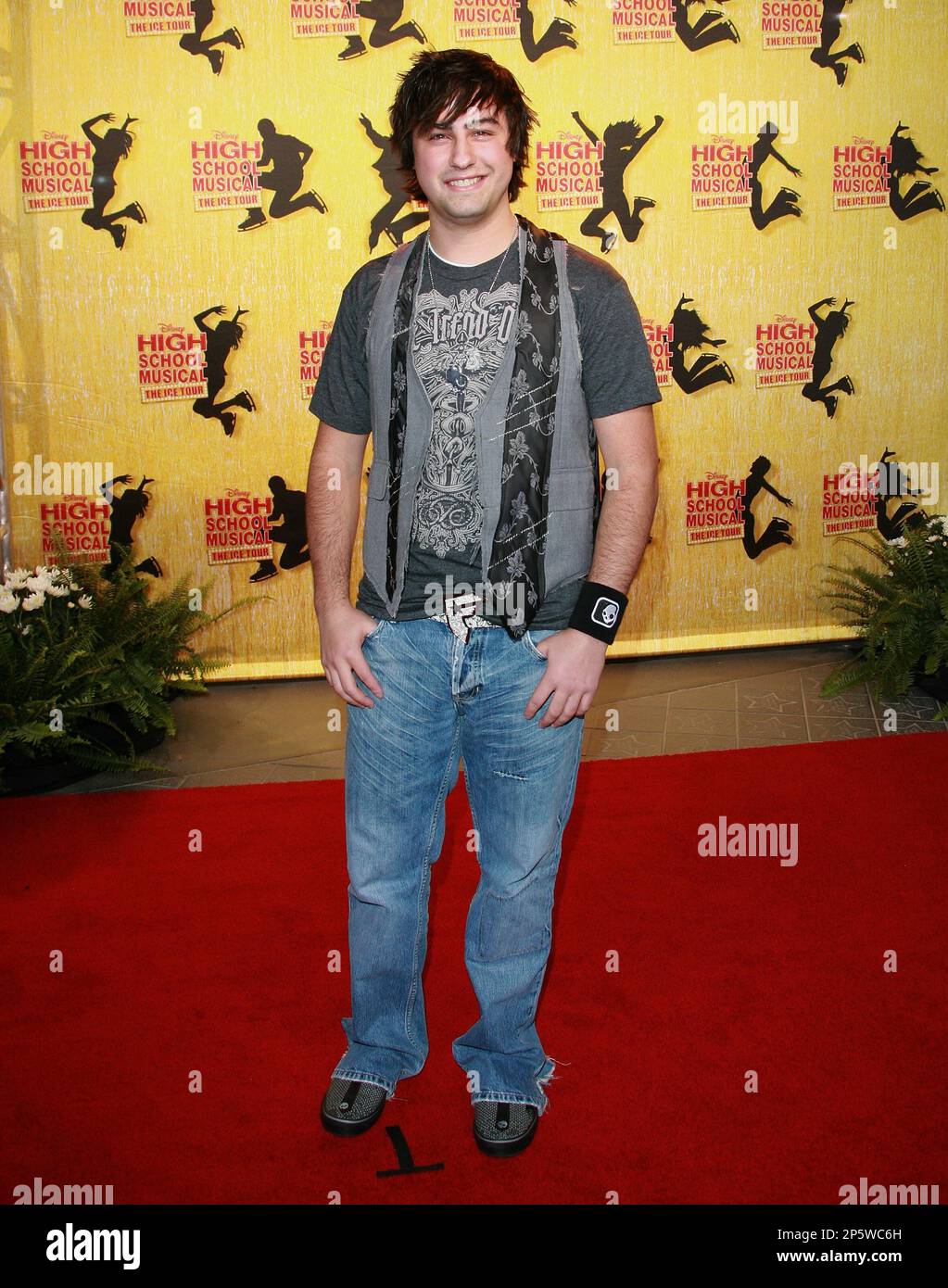 Ryne Sanborn arrives at High School Musical The Ice Tour at The