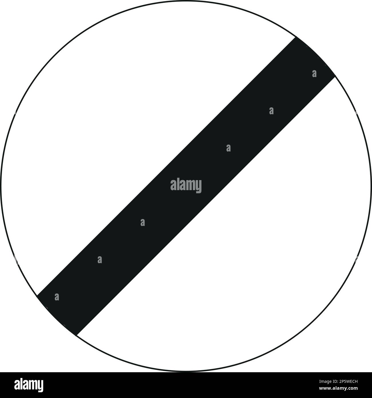 French road sign End of all prohibitions Stock Vector Image & Art Alamy