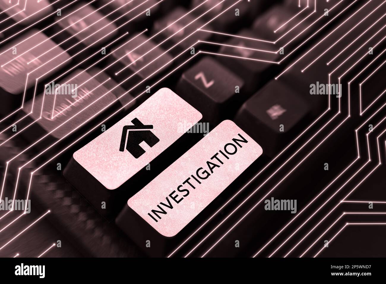 Hand writing sign Investigation. Business showcase Formal inquiry or ...