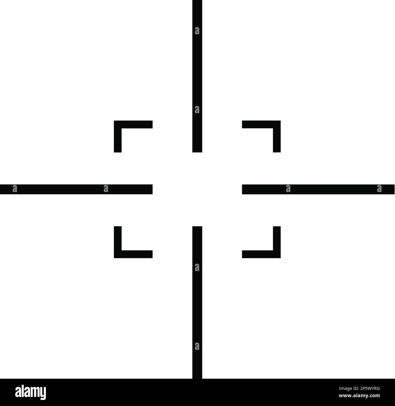 Gun Sight Black and White Illustration Stock Photo Alamy