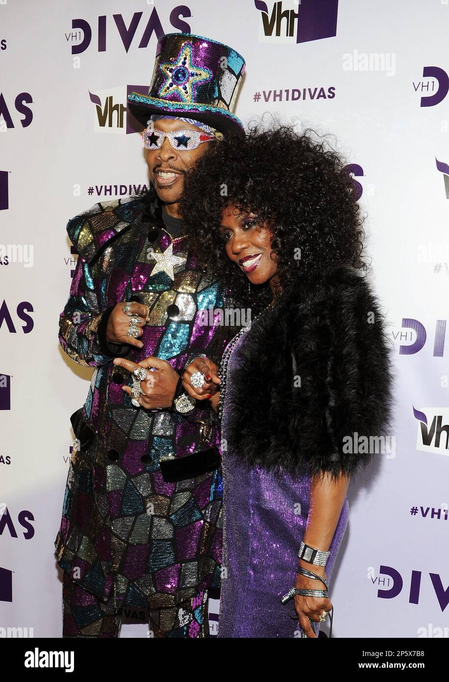 Los Angeles Ca December 16 L R Bootsy Collins And Patti Collins Arrive At Vh1 Divas 2012