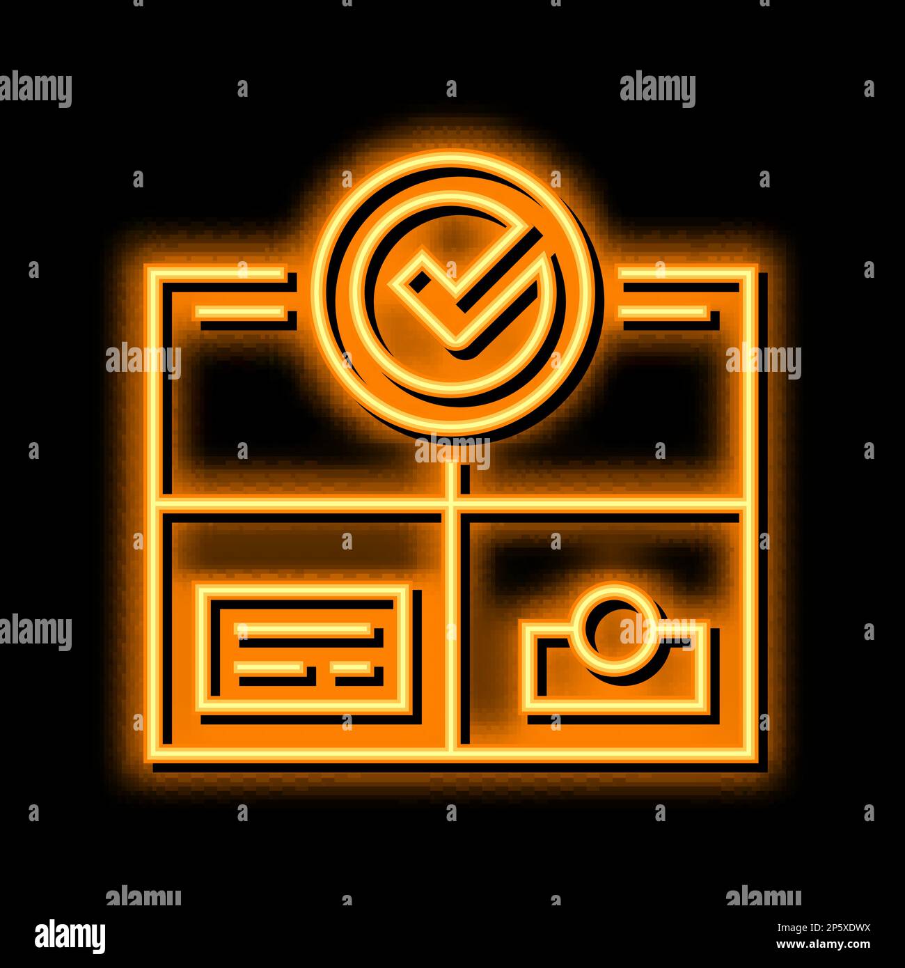 product quality neon glow icon illustration Stock Vector Image & Art ...