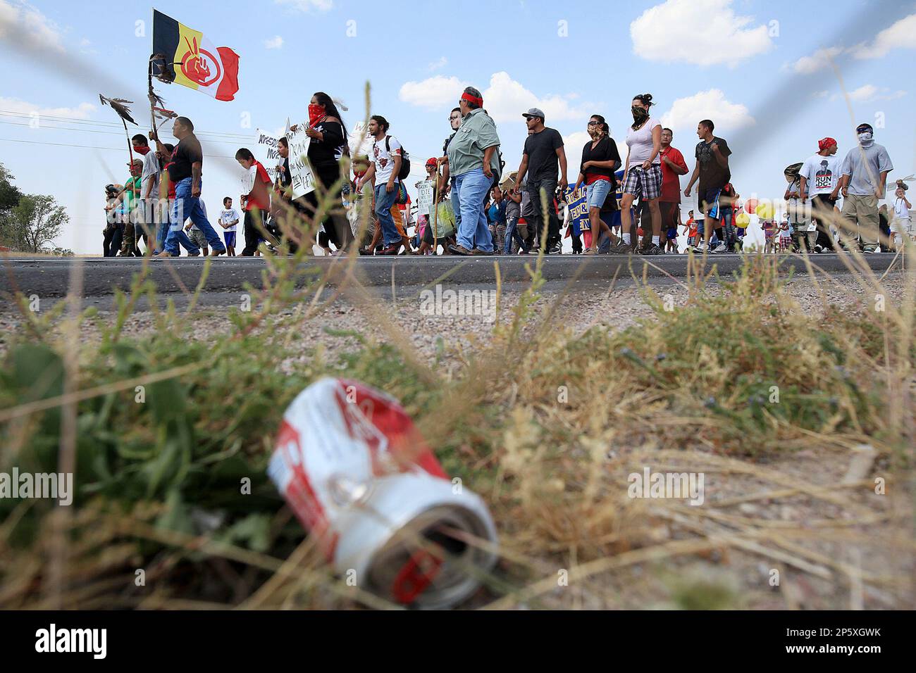 In this Aug. 26, 2012 file photo members of the Oglala Sioux Tribe