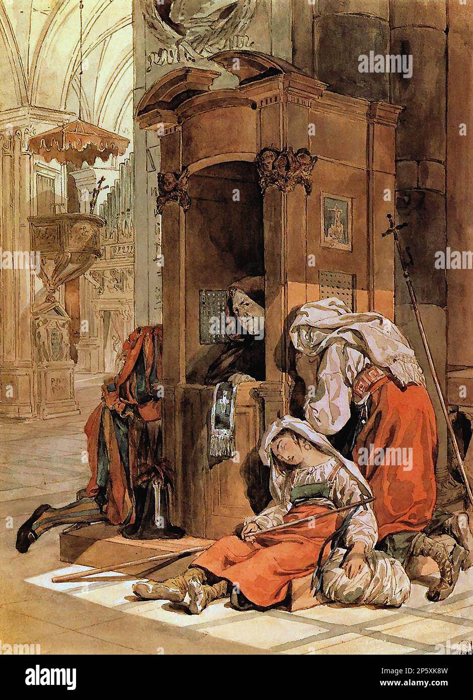 Italian school painting xix hi-res stock photography and images - Alamy