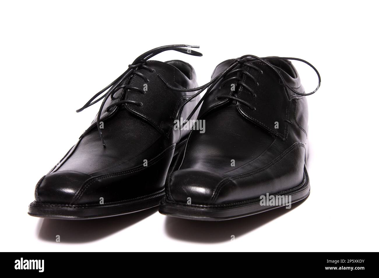 black men's shoes Stock Photo