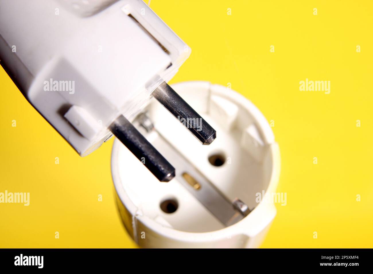 plug connection of an extension cable Stock Photo Alamy