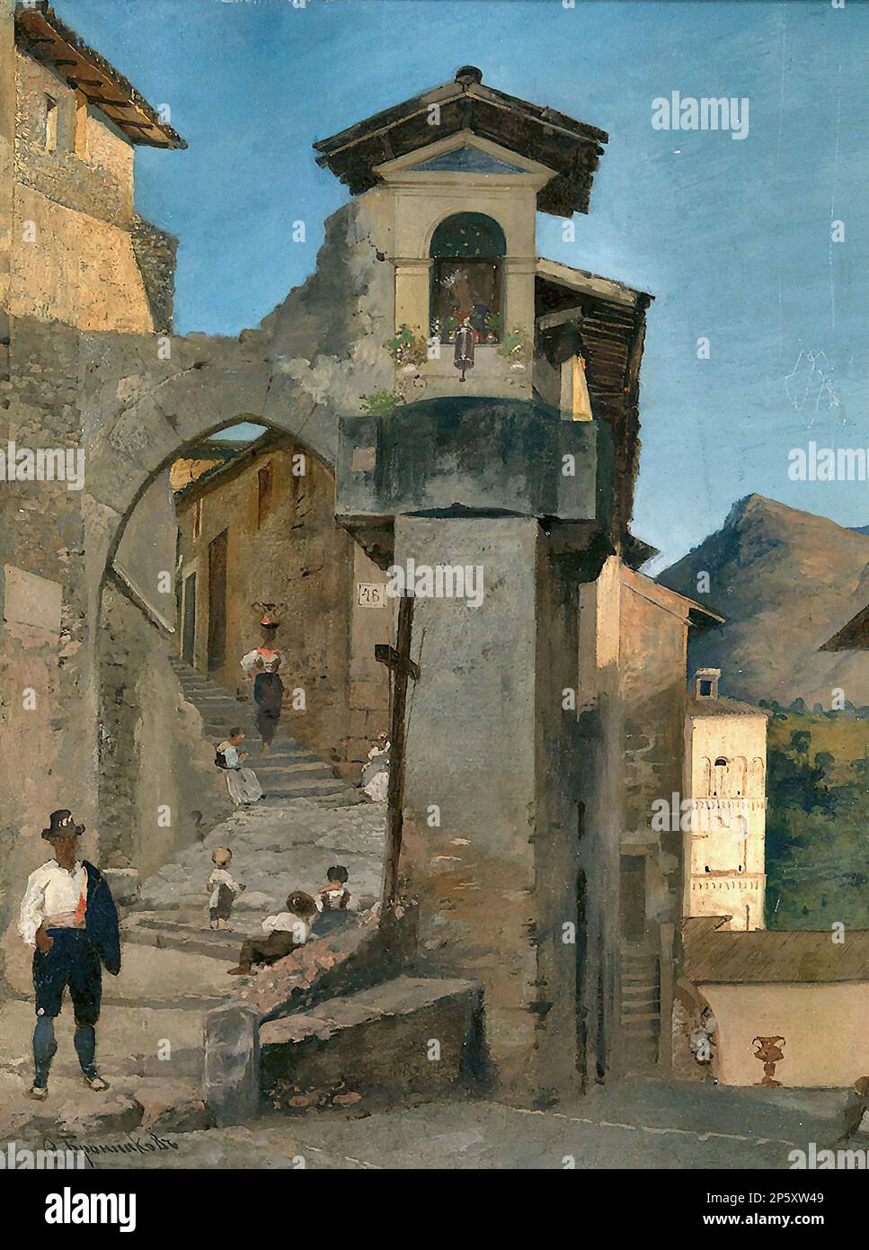 Italian school painting xix hi-res stock photography and images - Alamy