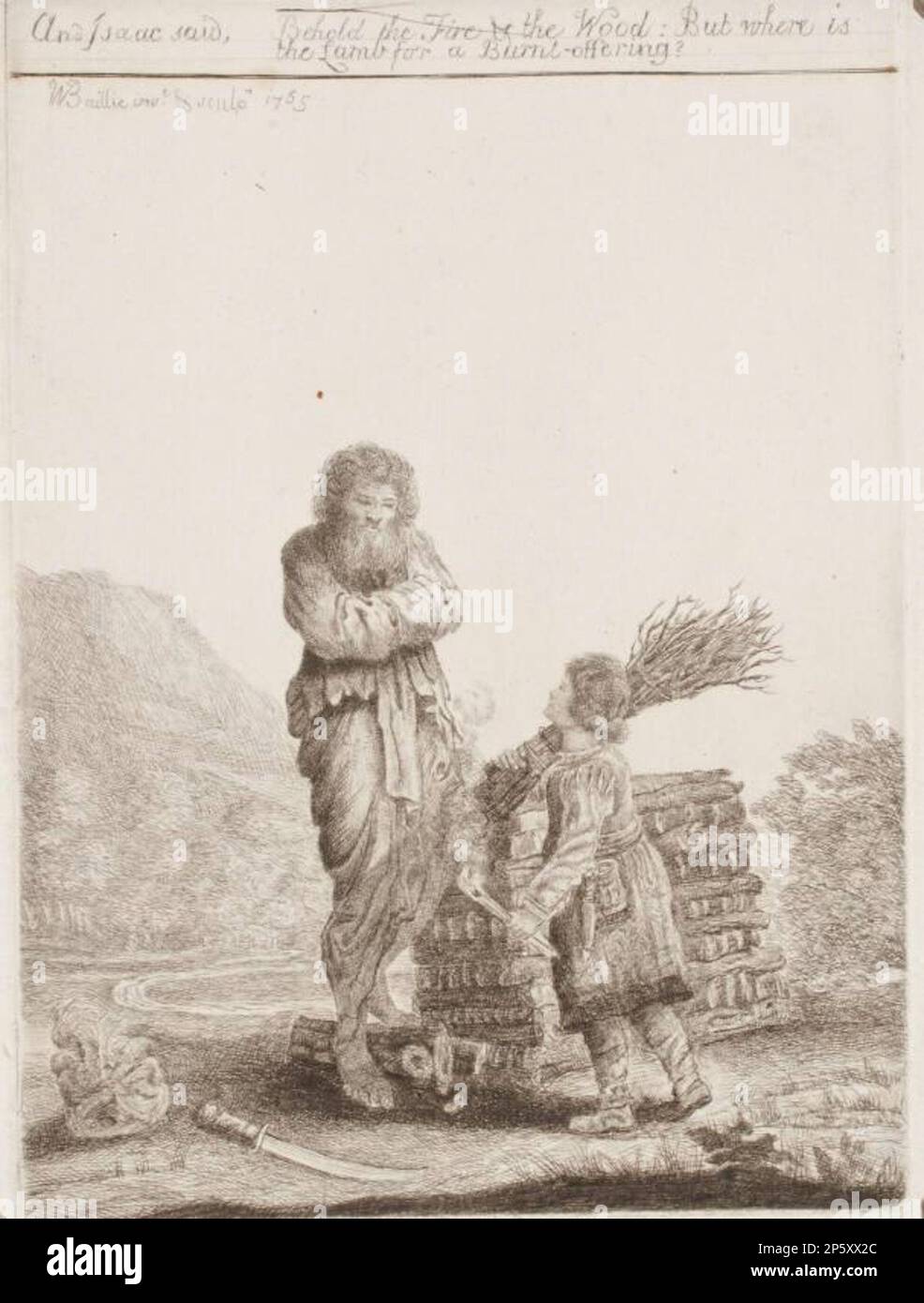 Abraham and Isaac, Captain William Baillie (Kilbride, Co. Carlow