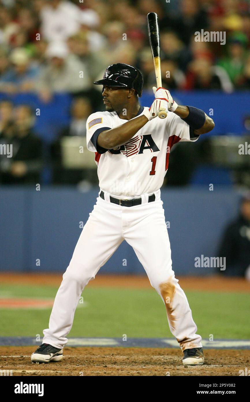 March 7, 2009: Shortstop Jimmy Rollins (1) of Team USA during the