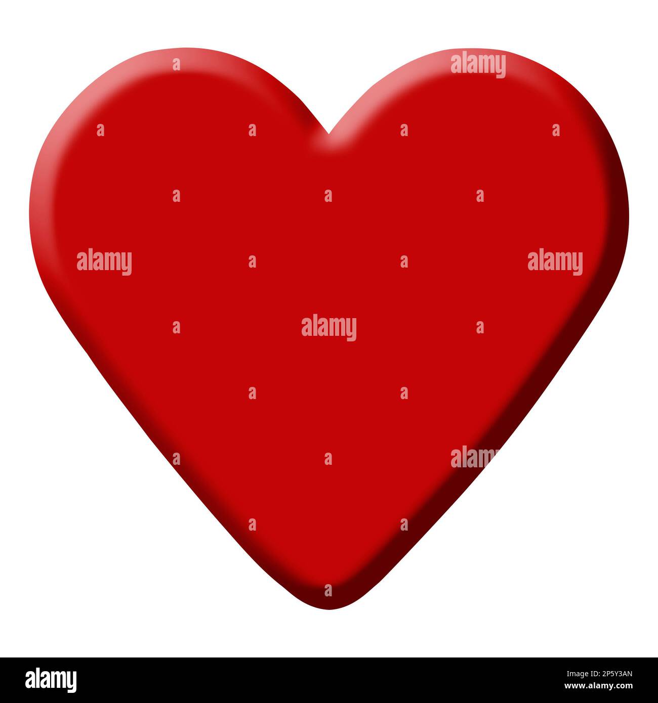 illustration of red valentine on white background Stock Photo - Alamy