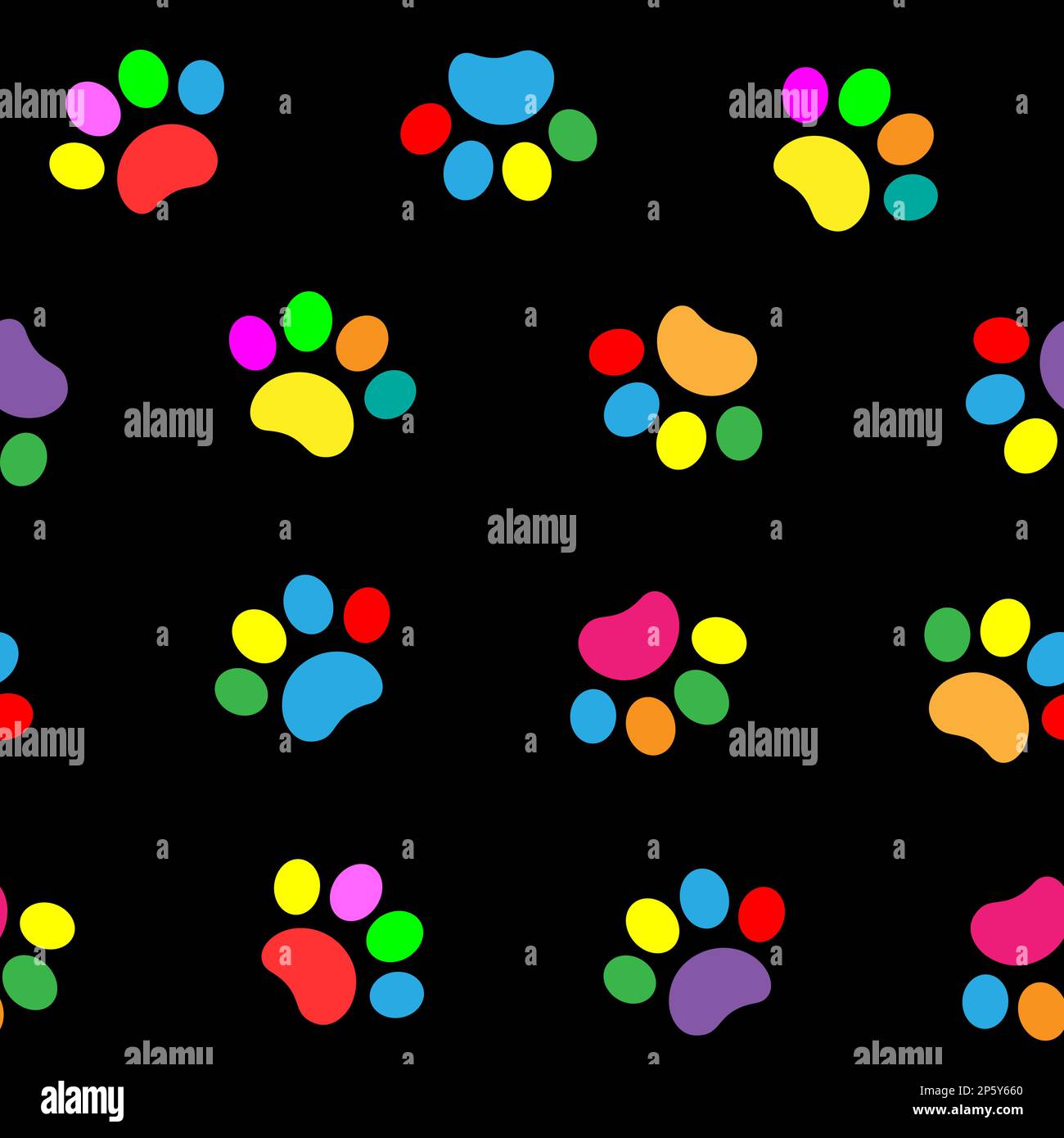 Animal paw prints Stock Vector Images Alamy