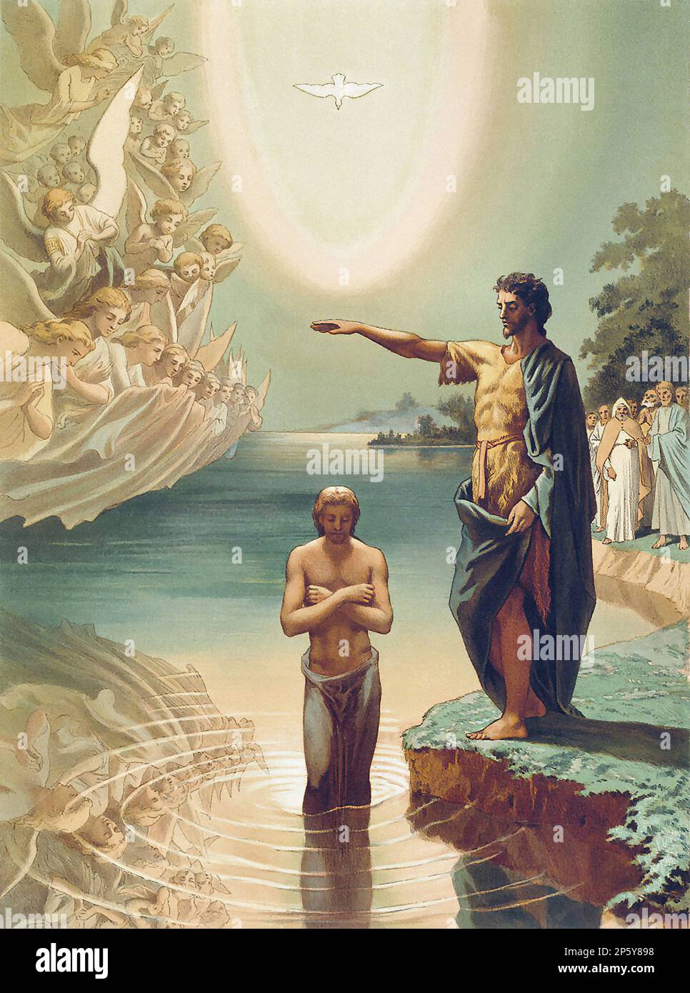 Гагарин Григорий Григорьевич - Крещение Христово - Русская школа - XIX ...