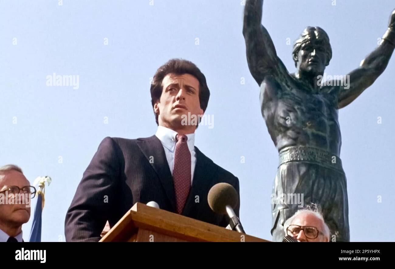 ROCKY III 1982 MGM/UA Entertainment Co. film with Sylvester Stallone Stock Photo