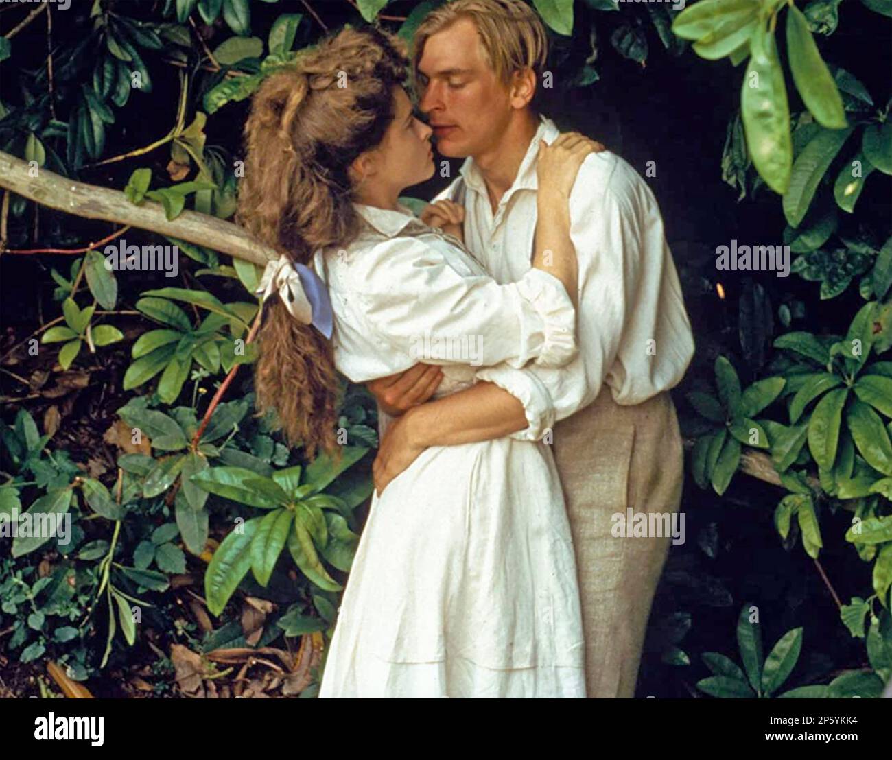 A ROOM WITH A VIEW 1985 MGM film with Helena Bonham Carter and Julian Sands Stock Photo